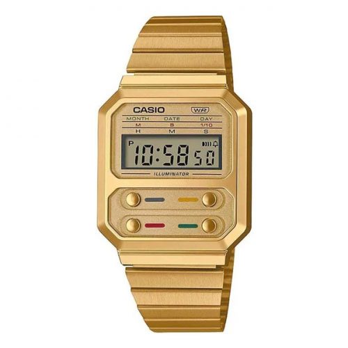 Casio A100WEG-9ADF Vintage Gold-tone Stainless Steel Watch