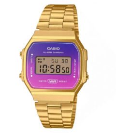 Casio A168WERG-2ADF Classic Illuminator Digital Watch Golden Chain