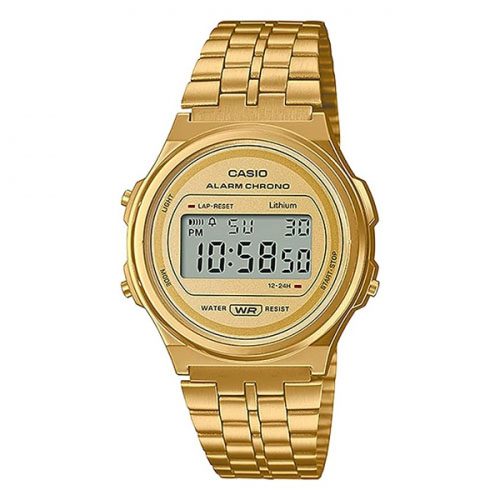 Casio A171WEG-9ADF Vintage Gold-tone Digital Dial Men