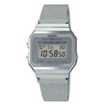 Casio A700WM-7ADF Classic Vintage Digital Silver Mesh Chain Watch