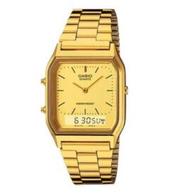 CASIO Vintage Golden Unisex Watch AQ-230GA-9DMQ