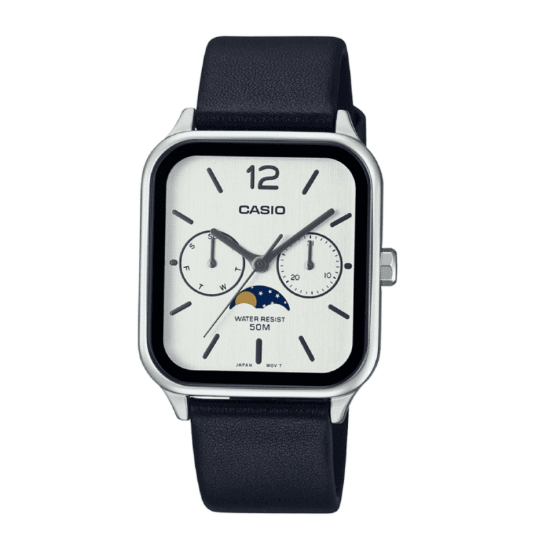 Casio MTP-M305L-7AVDF Moon Phase Square Shape Watch