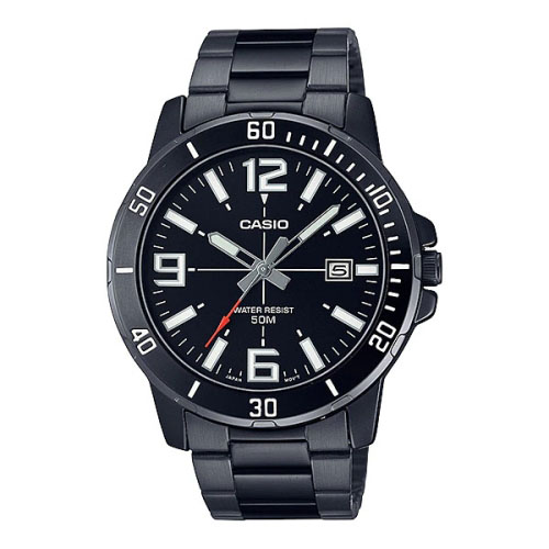 CASIO Analog Watch For Men-Black MTP-VD01B-1BVUDF