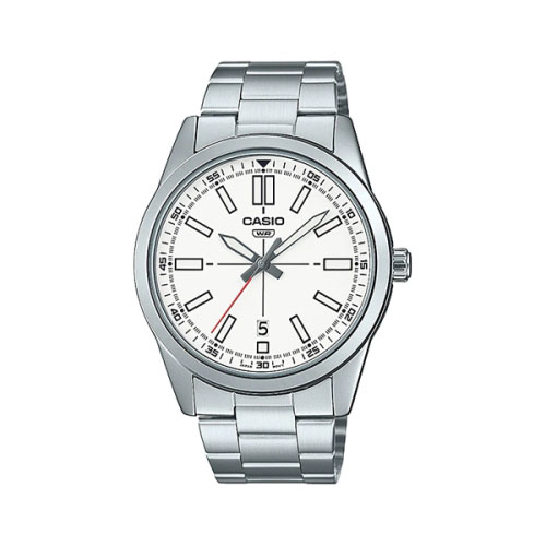 Casio Analog Stainless Steel Watch For Men MTP-VD02D-7EUDF