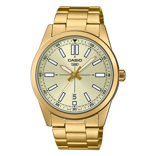 CASIO Analog Gold Dial Men's Watch MTP-VD02G-9EUDF