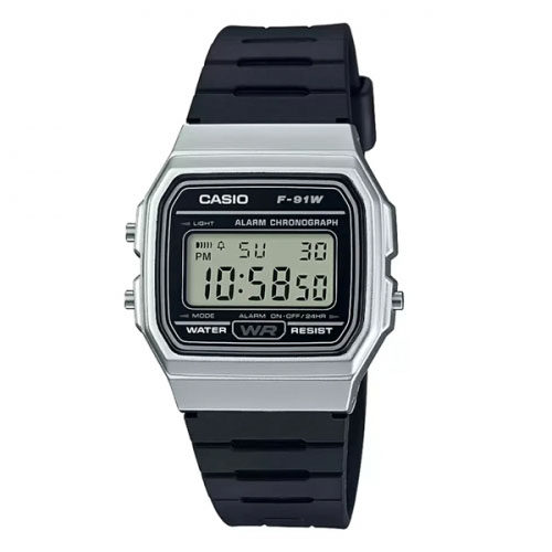 Casio F-91WM-7ADF Vintage Digital Resin Belt Watch