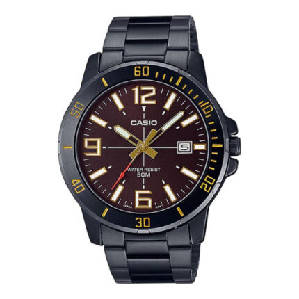 CASIO Analog Watch For Men-Black MTP-VD01B-5BVUDF