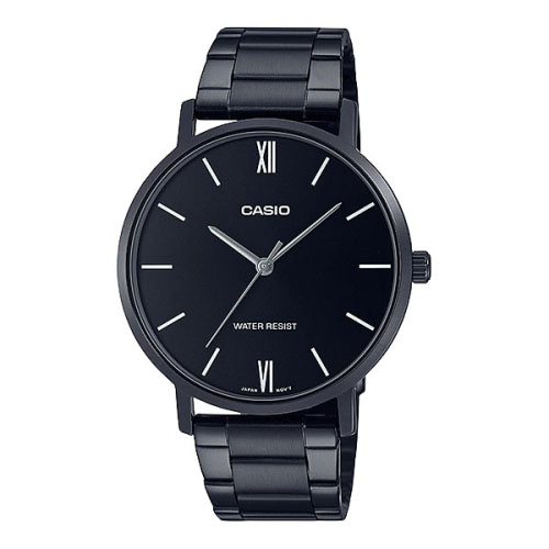 CASIO Analog Watch For Men-Black MTP-VT01B-1BUDF